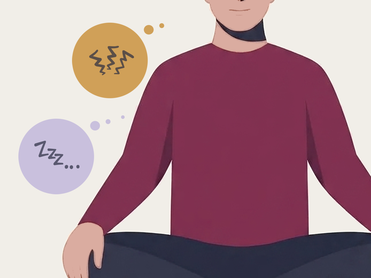 Meditierender zu Hause